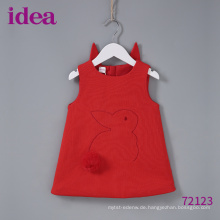 72123 Baby Girl&#39;s Red Dress Kaninchen Rock